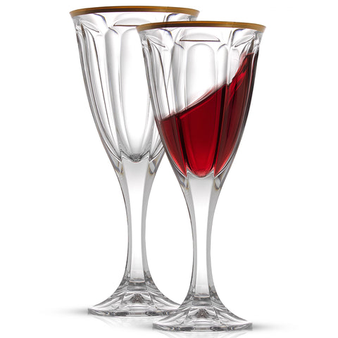 Windsor Crystal Red Wine Glasses, Set of 2