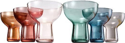 Crystal Stemless Margarita Glasses 10 oz | Set of 6
