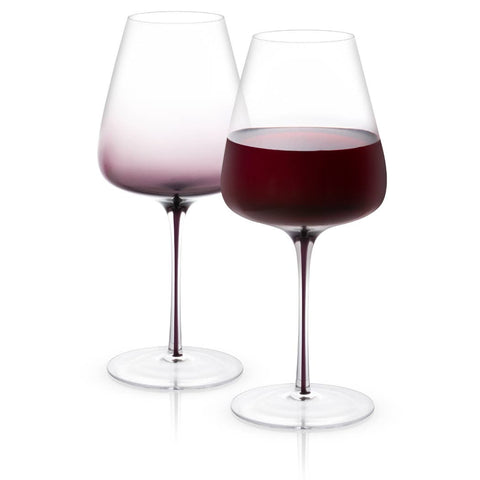 Black Swan Red Wine Glasses, Set of 2